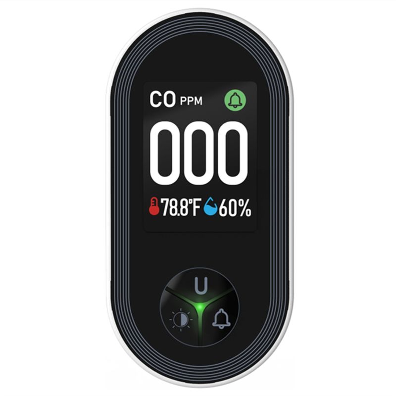 Co Detector Plug - Dahili CO Monitörü Alarm Sesli Uyarı