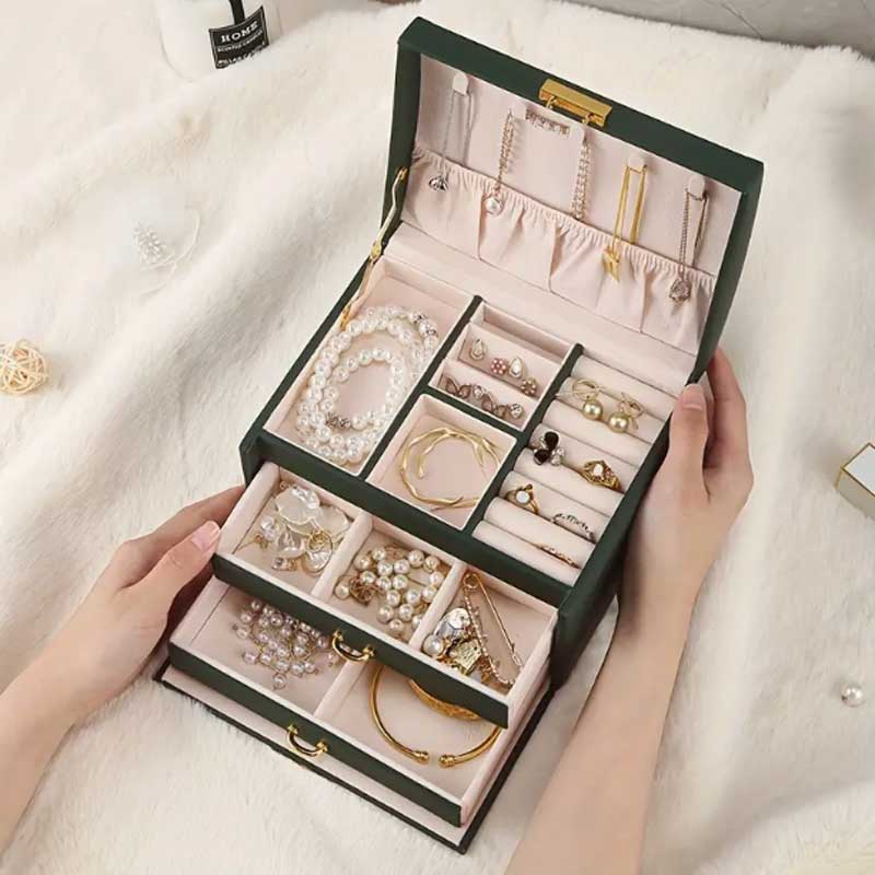 Üç Çekmeceli El Mücevher Kutus - Lockbox Key Secure incelemesi ve fiyatı