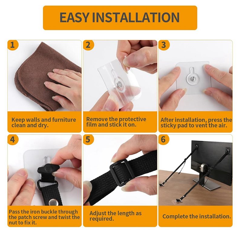 FULL-8 PCS TV Ayarlanabilir Em - Earthquake Anchor Strap incelemesi ve fiyatı